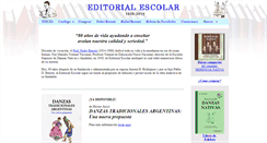 Desktop Screenshot of editorialescolar.com